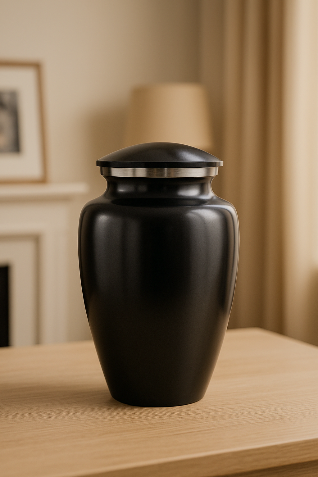 The Obsidian Crest Urn