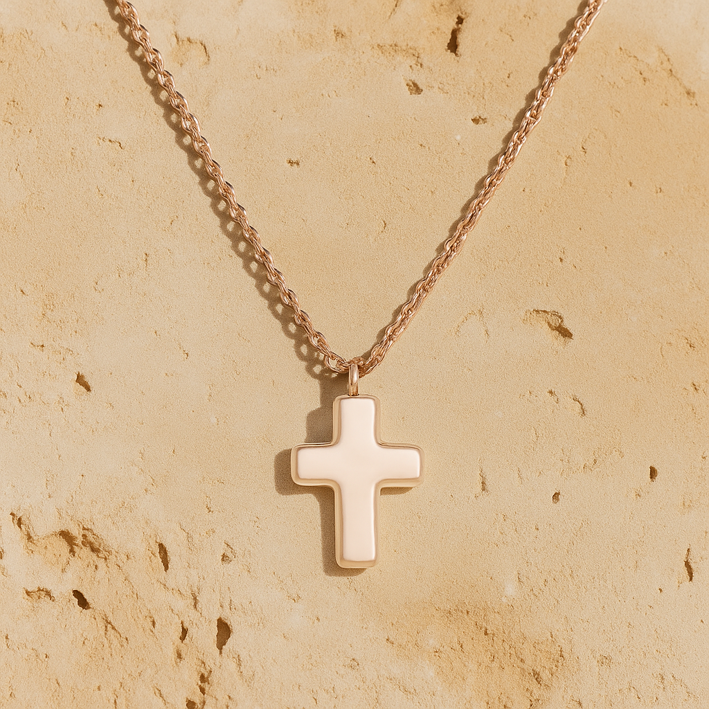 Cross Cremation Necklace