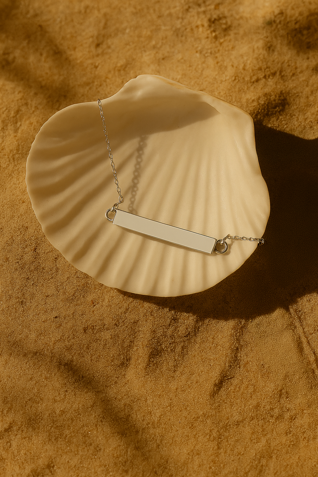 Horizontal Bar Cremation Necklace